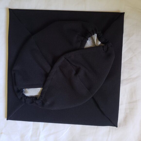 Graduation Mortarboard Black with Black Tassel Excellent Condition OS - Picture 6 of 8